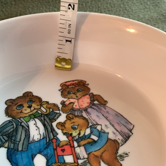Vintage Oneida Deluxe 3243 Goldilocks and the 3 Bears melamine plate and bowl. - Picture 12 of 13